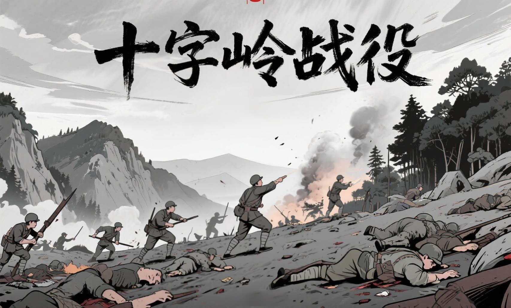 十字岭突围AI配图