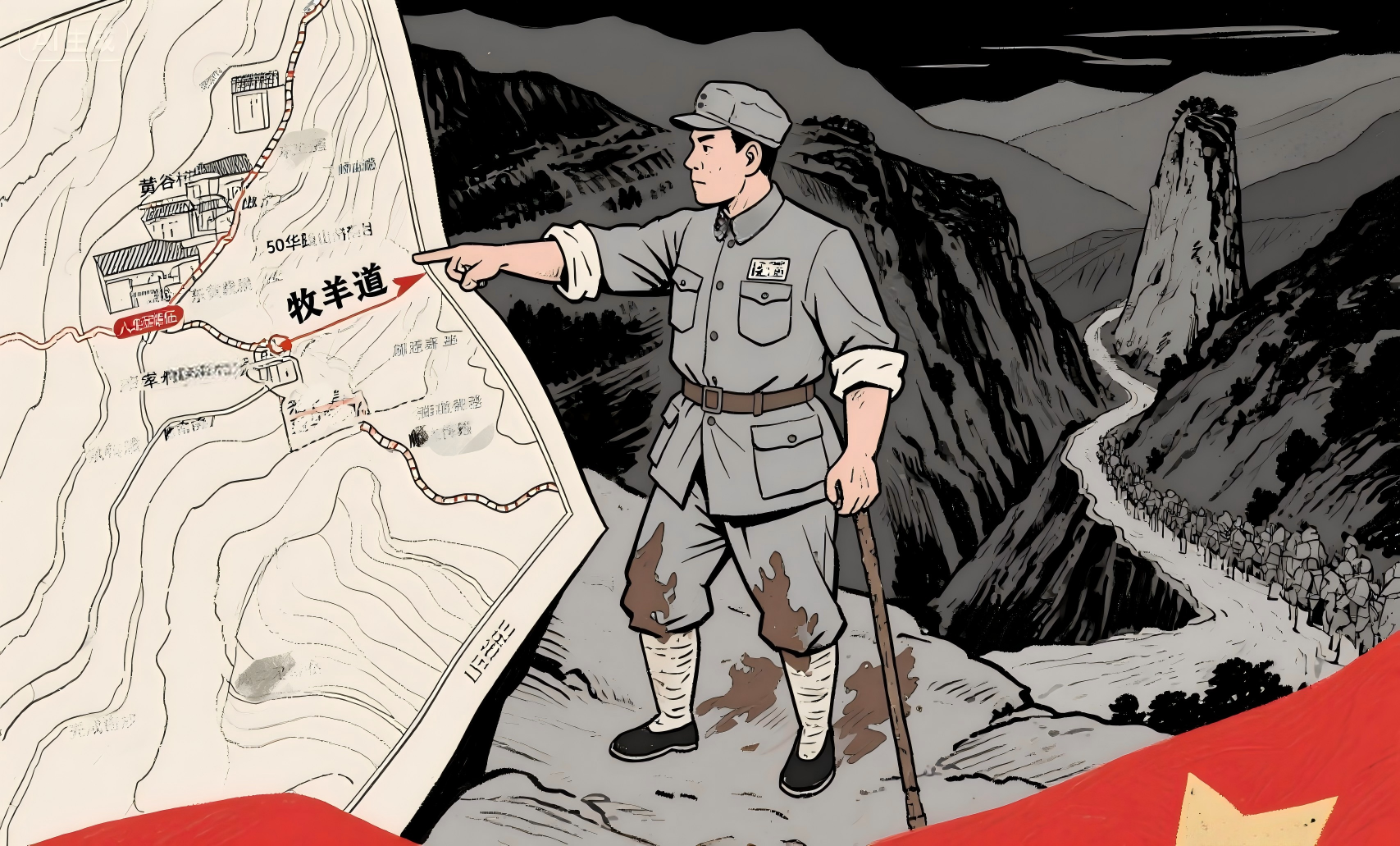 黎涉突围AI配图