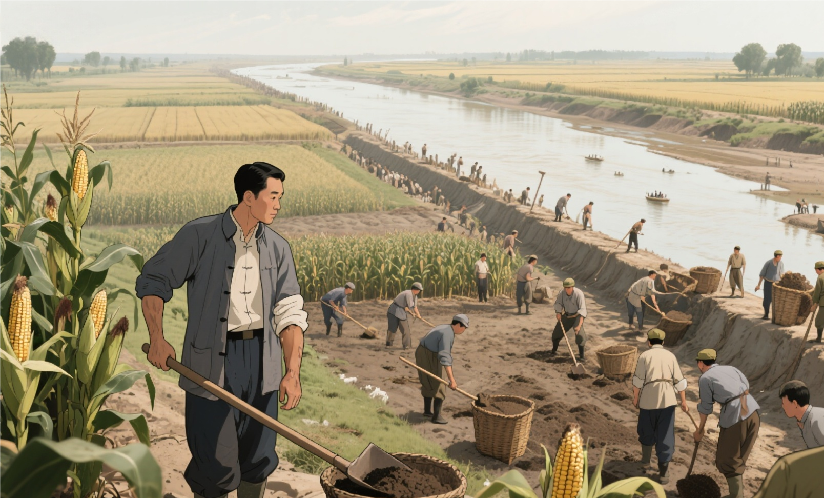 大生产运动AI配图