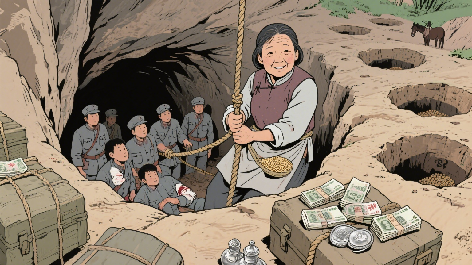 麻绳与钞票AI配图