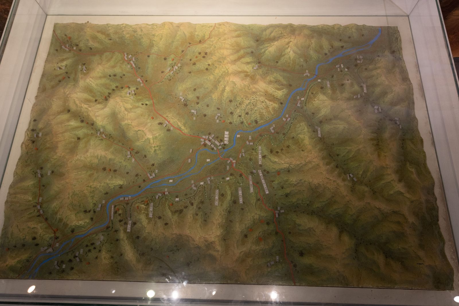 太行山区地形沙盘